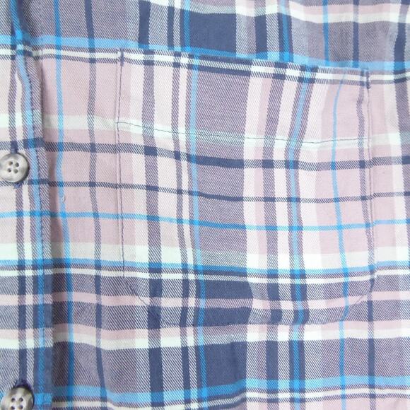 Mountain Hardwear Shirt Womens SZ L Flannel Button Up Long Sleeve Lightweight - Picture 3 of 12